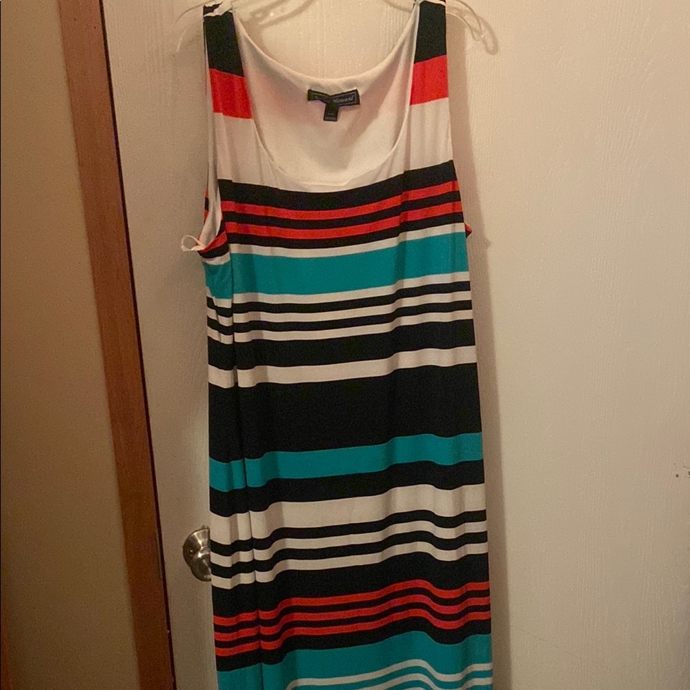 Jessica Howard Blue Black Sleeveless Sundress